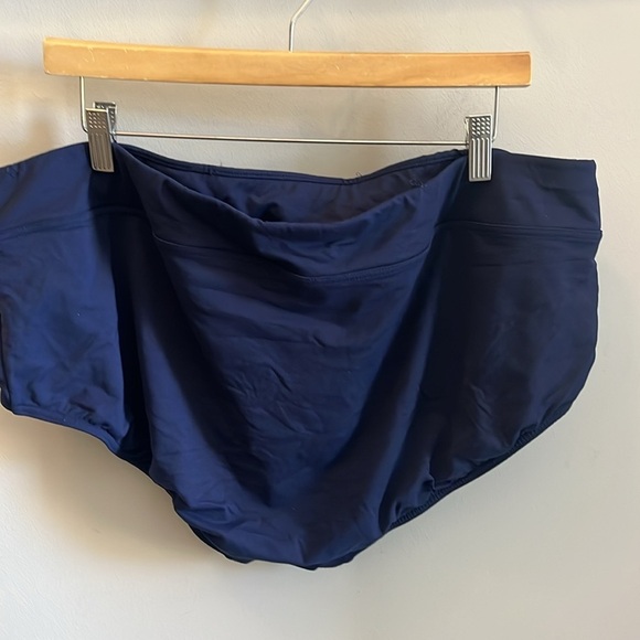 Lands End Tankini Top & Bottom Navy Blue Paisley 2-Piece Size 22W - Picture 5 of 10